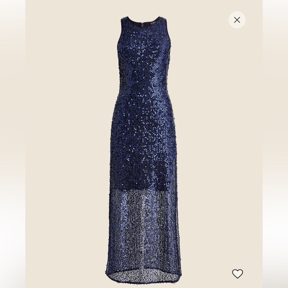 J. Crew Collection layered sequin slip dress ⚡️